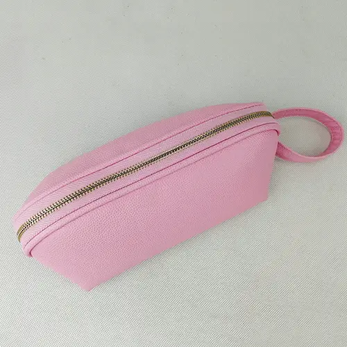 Wholesale Lower Price Portable Bridesmaid Gift Metal Zipper Makeup Storage Cosmetic Pouch Bag